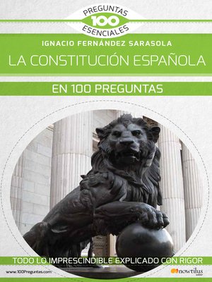 cover image of La Constitución española en 100 preguntas